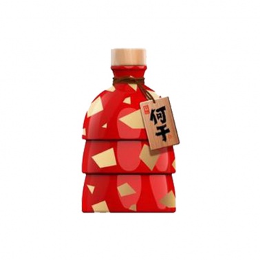 何干40度浓香型白酒450ml中国红1瓶（4瓶1箱）