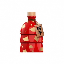 何干40度浓香型白酒450ml中国红1瓶（4瓶1箱）