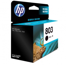 惠普/HP F6V21AA 803 黑色墨盒