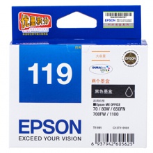 爱普生/Epson T1191 两支装黑色墨盒C13T119181