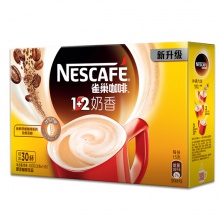 雀巢/Nestle咖啡 速溶 1+2 奶香 微研磨 冲调饮品 30条450g
