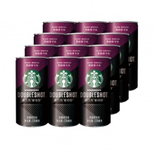 星巴克/Starbucks 星倍醇 黑醇摩卡味浓咖啡饮料 228ml*12罐礼盒装