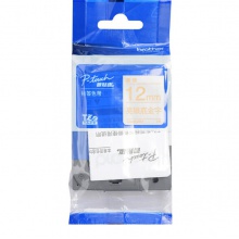 兄弟/brother TZe-MQ934 12mm 亮银底金字 鲜艳色带