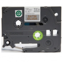 兄弟/brother TZe-MQ934 12mm 亮银底金字 鲜艳色带