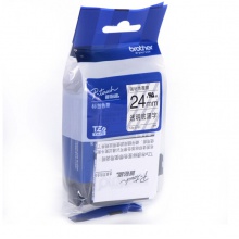 兄弟/brother TZe-S151 24mm 强粘性透明底黑字标签色带