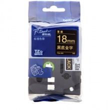 兄弟/brother TZe-344 18mm 黑底金字标签色带