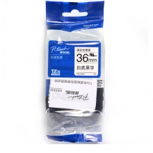 兄弟/brother TZe-S261 36mm 强粘性白底黑字标签色带
