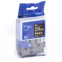 兄弟/brother TZe-354 24mm 黑底金字标签色带