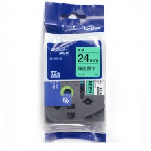 兄弟/brother TZe-751 24mm 绿底黑字标签色带
