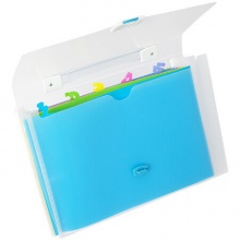 齐心/Comix A551 A4/11格彩虹标签票据包/风琴包/资料包