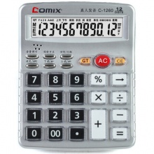 齐心/COMIX 12位中台经典办公语音计算器/计算机   C-1260