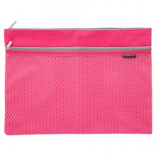 齐心/Comix A2254 A4红色双层 透气收纳袋/文件袋/拉链袋