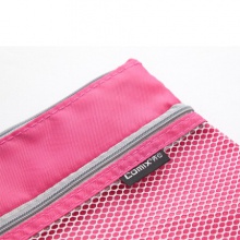 齐心/Comix A2254 A4红色双层 透气收纳袋/文件袋/拉链袋