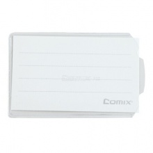 齐心/Comix F56 10个装 A4文件袋 透明彩色边 PVC拉链袋