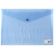 齐心/Comix A1707 10个装 A4时尚透明按扣袋/文件袋/公文袋