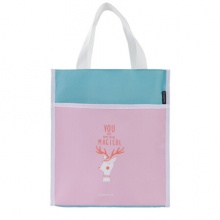 齐心/Comix A3551 清新收纳袋/手提袋/超市购物袋 图案随机