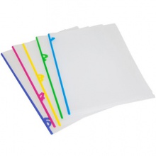 齐心/Comix A555 5个装 A4 两页分类文件套/资料套