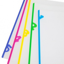 齐心/Comix A555 5个装 A4 两页分类文件套/资料套