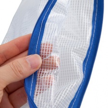 齐心/Comix A1159 增值税网格拉链袋 彩色文件袋