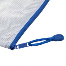 齐心/Comix A1159 增值税网格拉链袋 彩色文件袋