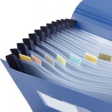 齐心/Comix F4302 12格易分类松紧带式风琴包/文件夹/票夹