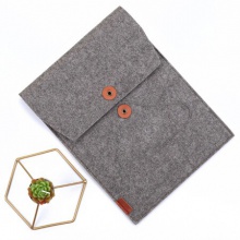 齐心/Comix A5207 灰 毛毡竖式便携 文件套/文件袋/收纳袋