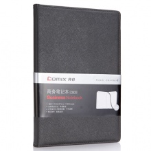 齐心/COMIX C5828 18K146页黑色 十字纹皮面笔记本