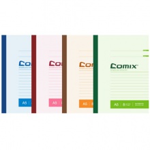 齐心/COMIX C4507 A5100页6本装 无线装订本 配色