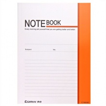齐心/COMIX C16080 B5 58张文具笔记本 5本装颜色随机