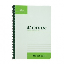 齐心/COMIX CSA5807 A5 80张 6个装螺旋装订本 配色