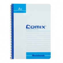 齐心/COMIX CSA5807 A5 80张 6个装螺旋装订本 配色
