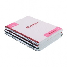 齐心/COMIX CSA5807 A5 80张 6个装螺旋装订本 配色
