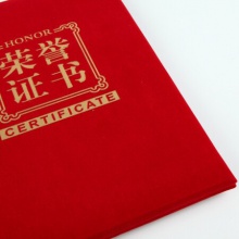 齐心/COMIX C4571 B5绒面荣誉证书