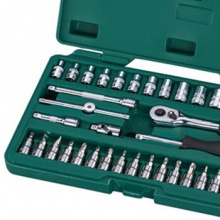 世达/（SATA）09002 38件套6.3mm系列公制组合套装工具套筒及旋具头组套汽修机修工具