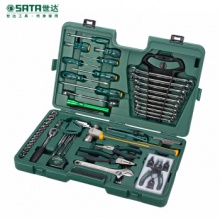 世达/（SATA）09516 58件套装机修组套手动工具组合6.3MM 10MM 12.5MM系列综合