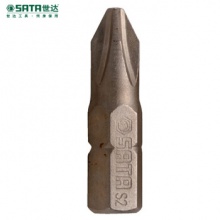 世达/（SATA）59222 5件套6.3mm系列25mm长十字型旋具头1# 冲击钻螺丝批头