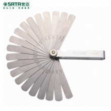 世达/（SATA） 32件套公英制塞尺0.02-1mm 塞尺不锈钢薄规塞规 09407 