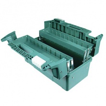 世达/（SATA）三翻斗塑料工具箱 17英寸多功能加厚尼龙包手提式五金工具包95166 