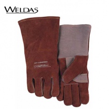威特仕 / WELDAS 10-2600 咖啡色斜拇指款特殊柔电焊手套杜邦防火线防火耐磨隔热