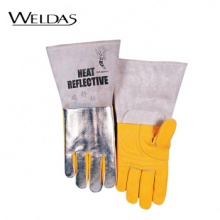 威特仕 / WELDAS 10-2755 耐高温热流反射铝箔手套CE认证牛皮反光耐高温反射热气流