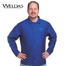 威特仕 / WELDAS 33-6830 火狐狸蓝色上身焊服阻燃棉阻燃服 适合烧焊铸造石油化工机电等场合 