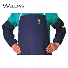 威特仕 / WELDAS 33-8036雄蜂王海军蓝电焊护胸围裙91cm长阻燃耐磨围裙