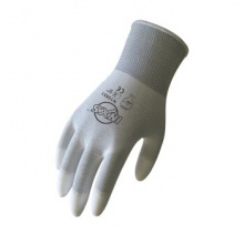 赛立特安全/（SAFETY-INXS）N10551 PU系列 涤纶内胆 指浸PU 白色劳保手套（12双） 白色