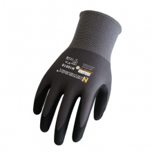 赛立特安全（SAFETY-INXS）N10818 磨砂丁腈系列 15针灰色尼龙针织手套（3双）