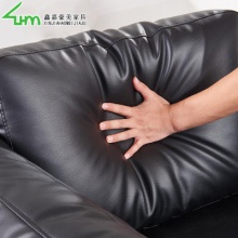 办公室沙发现代简约会客接待沙发 真皮三人位办公室沙发组合
