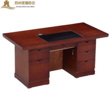 贴木皮油漆办公桌实木电脑桌职员写字台办公桌经理办公桌