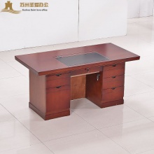 贴木皮油漆办公桌实木电脑桌职员写字台办公桌经理办公桌