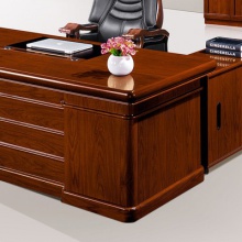 中式板材稳重办公大班桌老板台老板桌转角办公桌经理办公桌