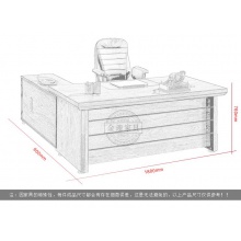 中式老板办公桌大班台经理办公桌 环保油漆办公桌