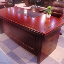 实用中式老板办公桌 职场经理总裁办公大班台 板材优质